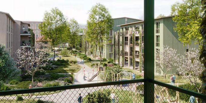 So soll die «Neue Freistatt» dereinst aussehn. Stadt Thun