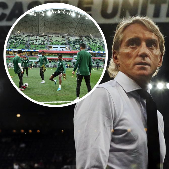 Saudi-Arabien Trainer Roberto Mancini