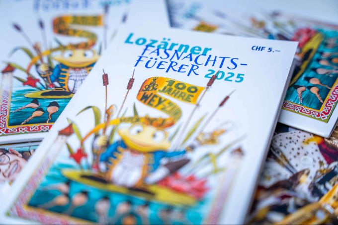 Der Lozärner Fasnachtsfüerer erscheint 2025 zum 51. Mal. Lozärner Fasnachtsfüerer