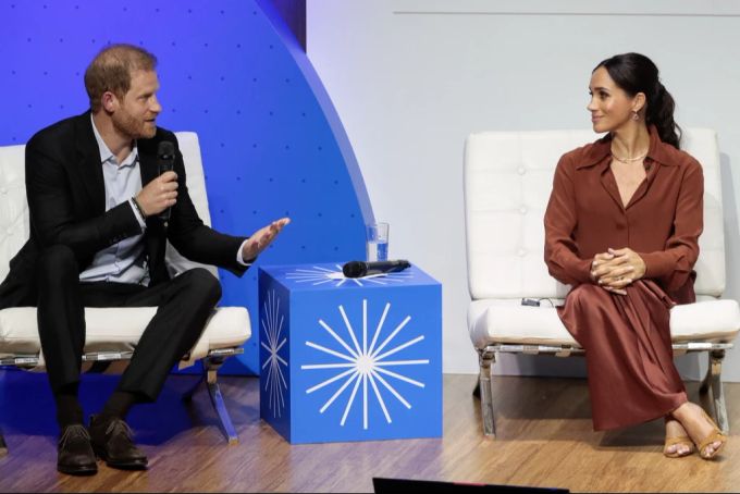 Prinz Harry ist in der Netflix-Show mit Meghan kaum zu sehen. (Archivbild) meghan netflix