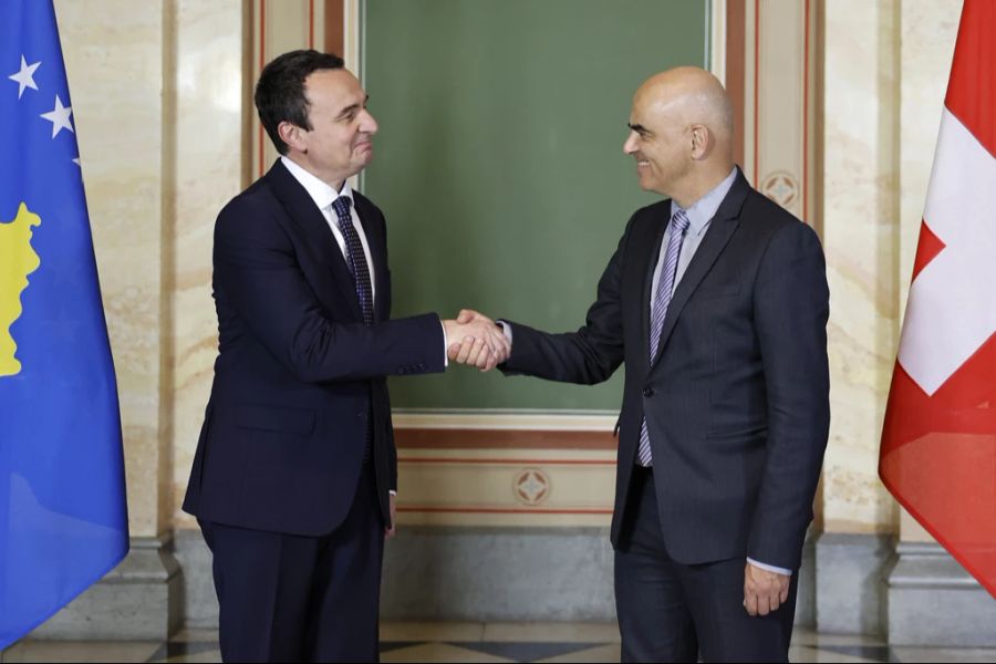 Am 22. September 2023 hat Kosovo-Premierminister Albin Kuri den damaligen Bundespräsidenten Alain Berset getroffen.