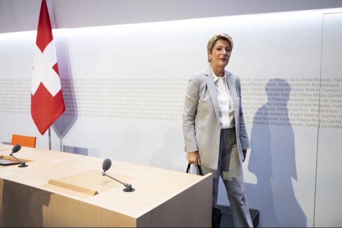 Karin Keller-Sutter will einen gerechten Frieden im Ukraine-Krieg. kks