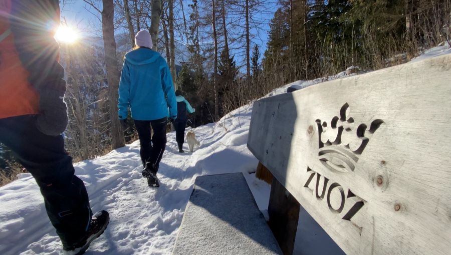 Winterwanderung Engadin Zuoz