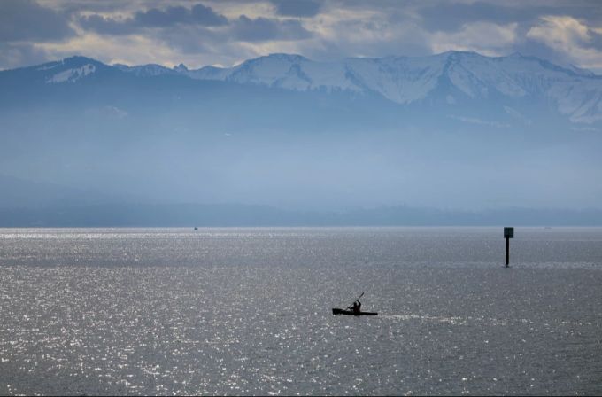 Der Pegel des Bodensees ist deutlich gesunken. Bodensee