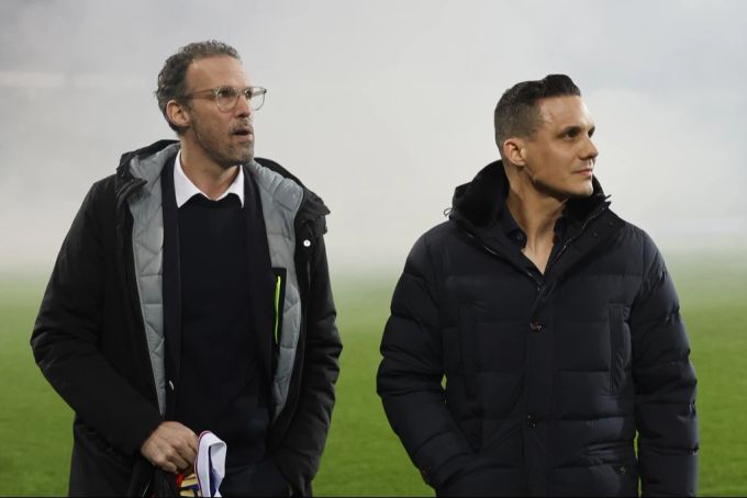 Marco Streller (links) und David Degen, Club-Boss beim FC Basel. FC Basel