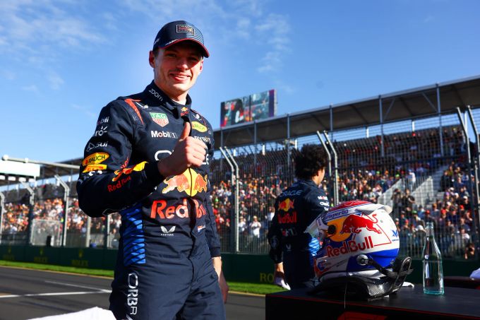 Max Verstappen (Red Bull) nach dem Qualifying zum Australien-GP der Formel 1. Max Verstappen Red Bull