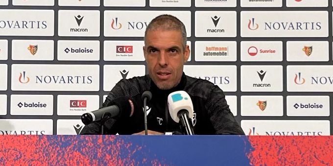 Fabio Celestini, Trainer des FC Basel, spricht vor dem Spiel am Sonntag gegen Servette. fc basel