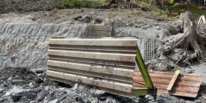 auf Baustelle verletzt