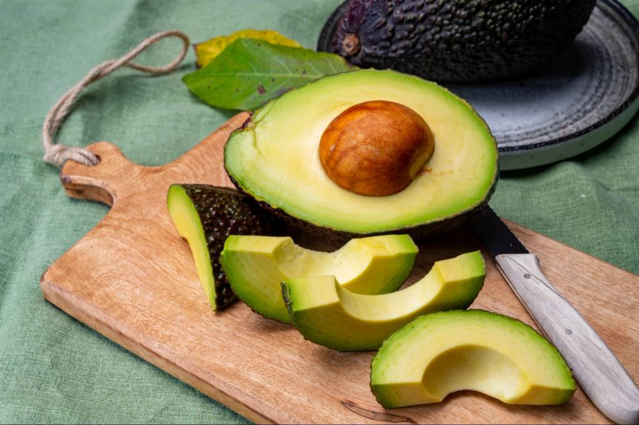 Avocado, geschnitten