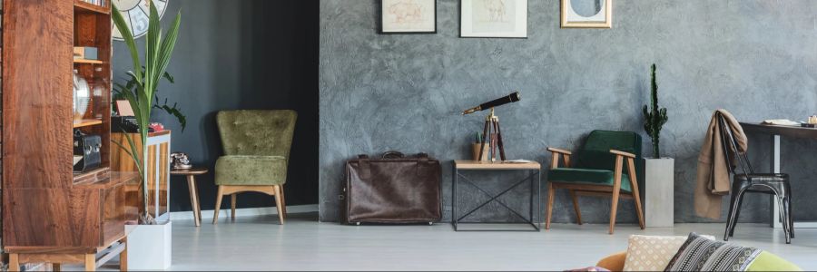 Wohnung mit Antiquitäten