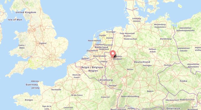 Der Hauptsitz von Thyssenskrupp befindet sich in Deutschland. Thyssenskrupp Hauptsitz auf Karte
