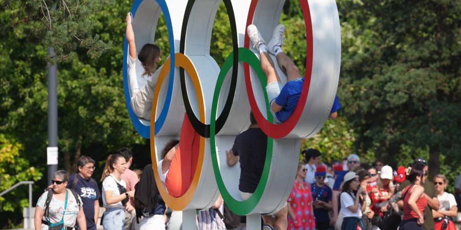 Die olympischen Ringe in Paris