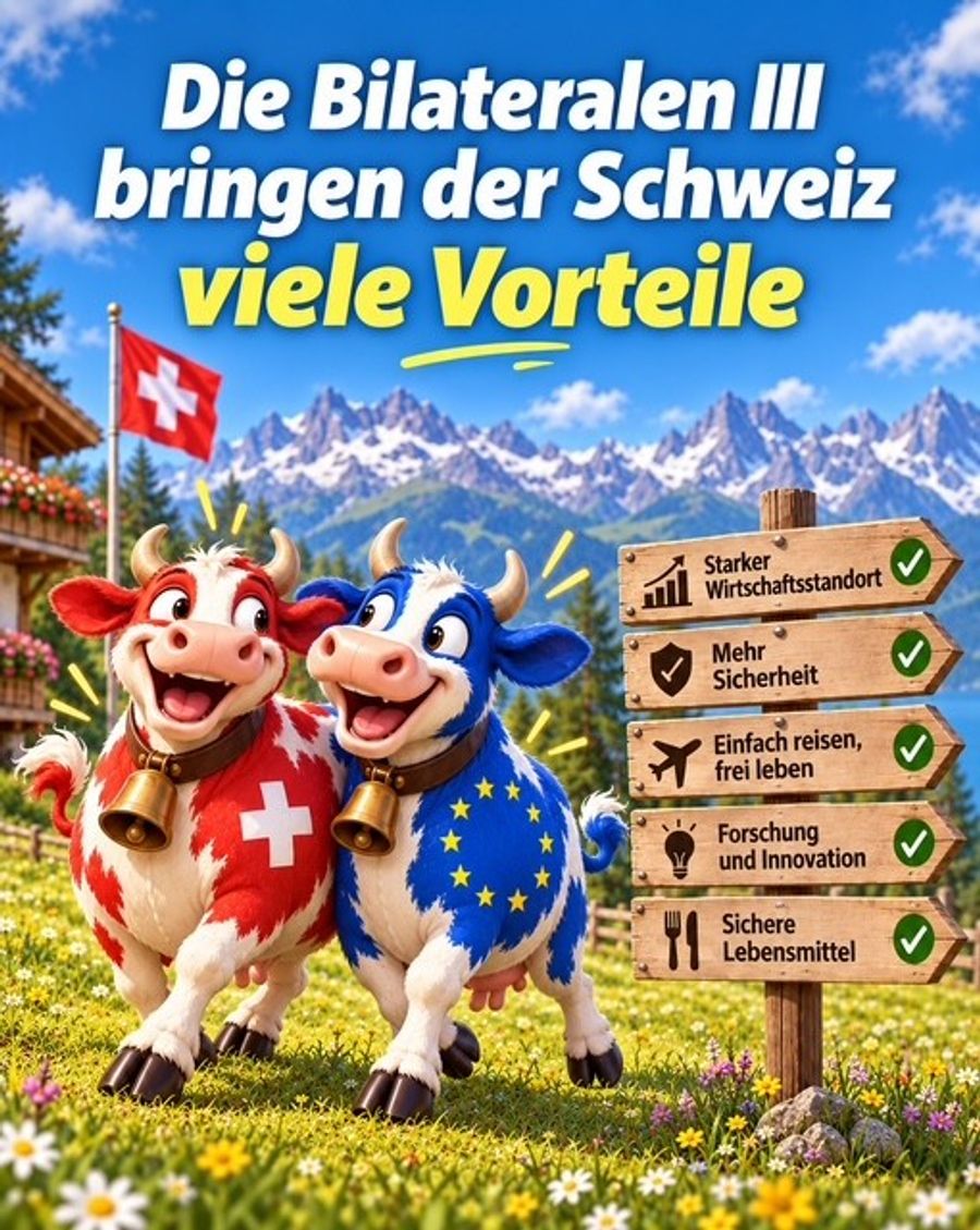 Die Vorteile der Bilateralen III in einer Abbildung.