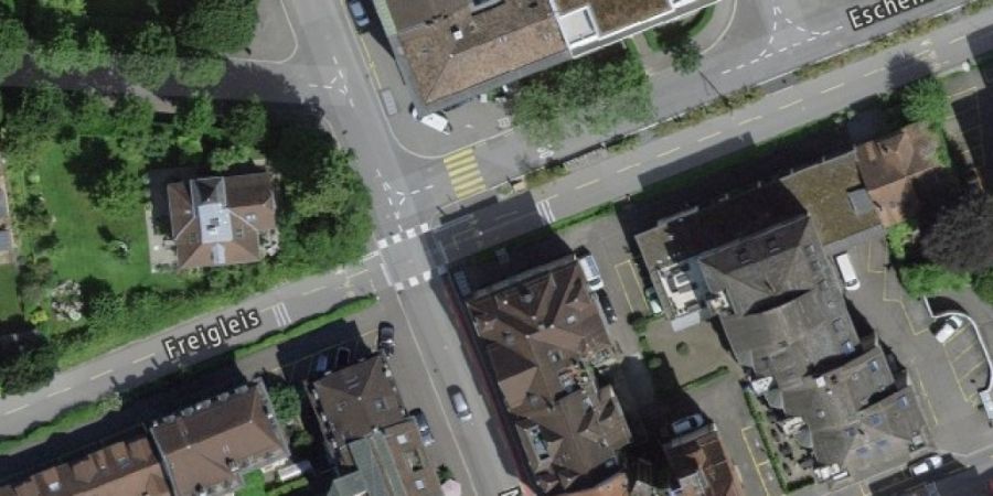Wird vorerst nicht zur Begegnungszone: Die Kreuzung Moosmatt-/Eschenstrasse.