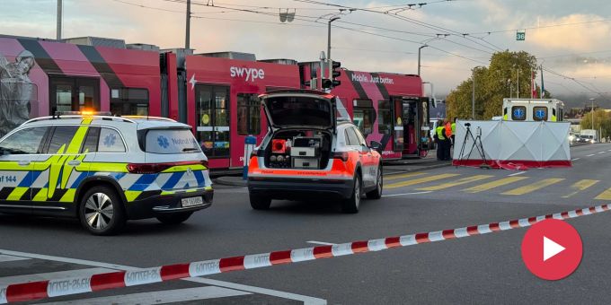 In Zürich - Mann stirbt nach Kollision mit Tram am Bellevue