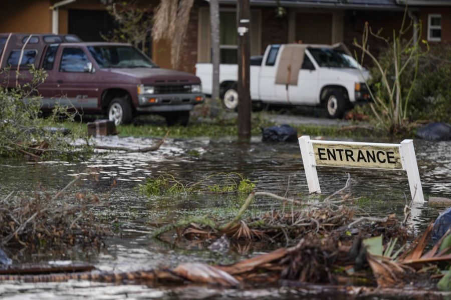 Teile Floridas – hier Tampa – stehen unter Wasser.