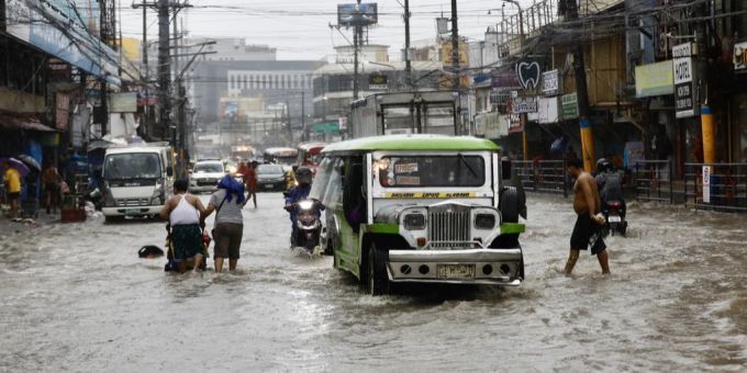 Der Tropensturm «Yagi» sorgt für Überflutungen im philippinischen Bacoor. Tropensturm Yagi Philippinen