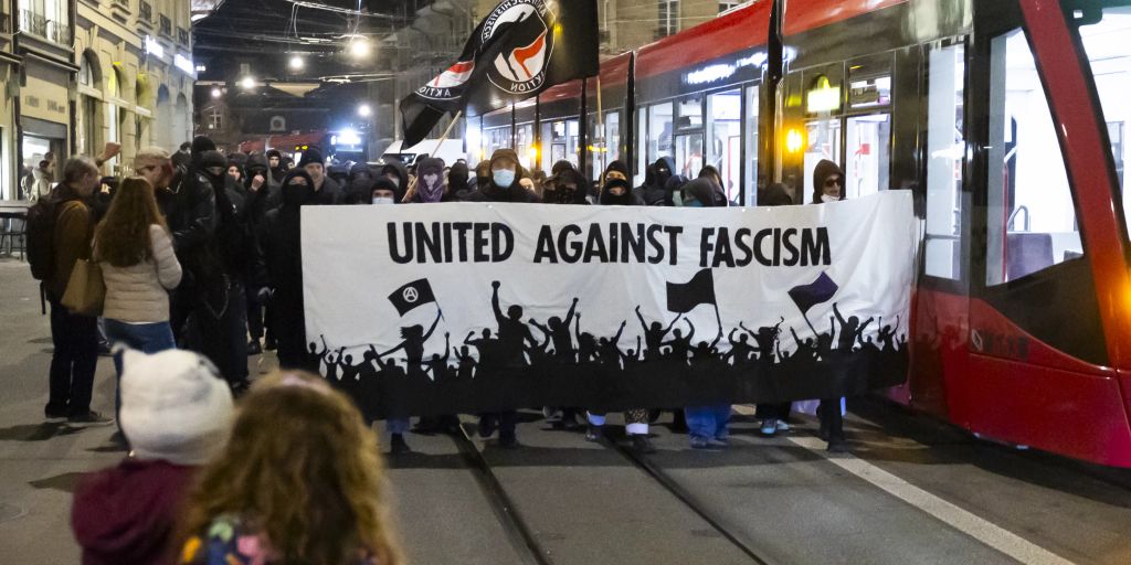 Rally against Trump in Bern