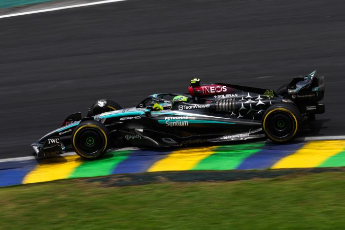 Lewis Hamilton (Mercedes) beim Brasilien-GP der Formel 1. Lewis Hamilton Mercedes Brasilien