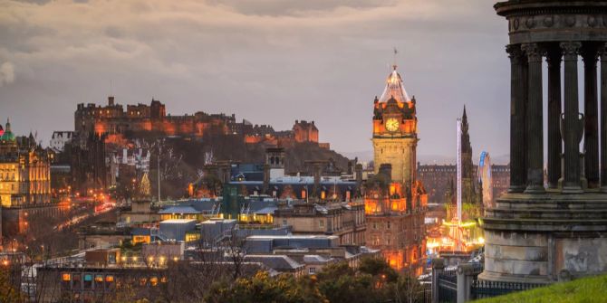 Edinburgh Blick auf das Schloss