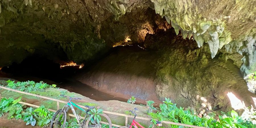 Die berühmte Tham-Luang-Höhle wurde nach tagelangem Regen wieder geflutet. (Archivbild)