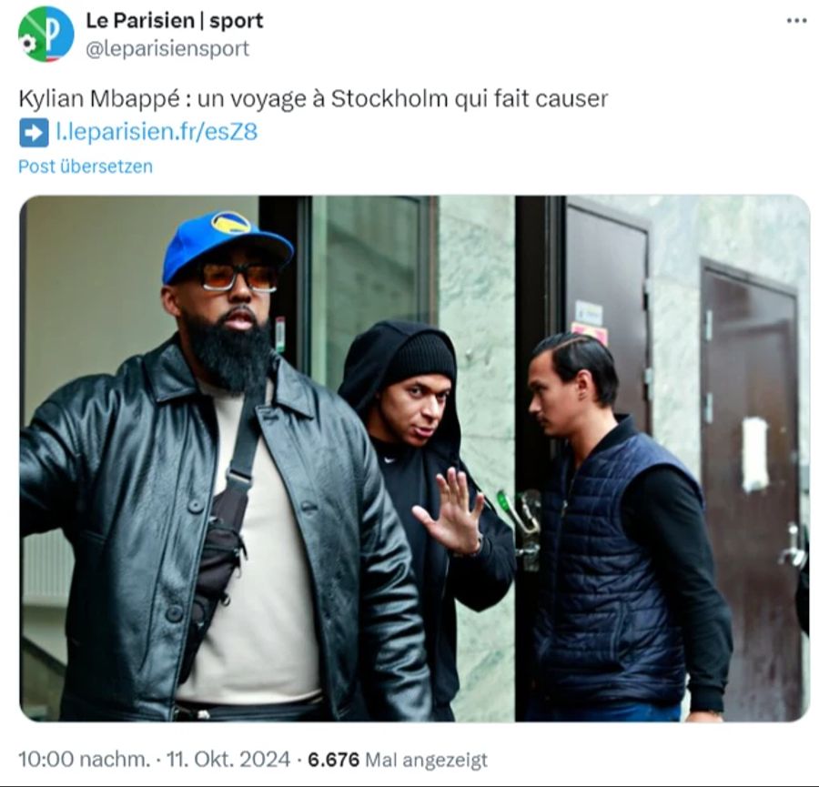 Die Bilder von Kylian Mbappé in Stockholm sorgen für Wirbel.