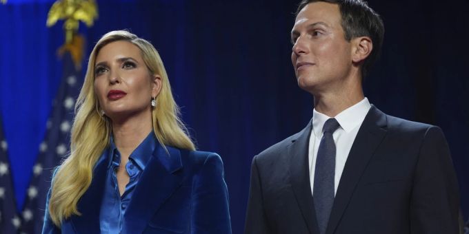 Trump-Tochter Ivanka mit ihrem Ehemann Jared Kushner. Donald Trump