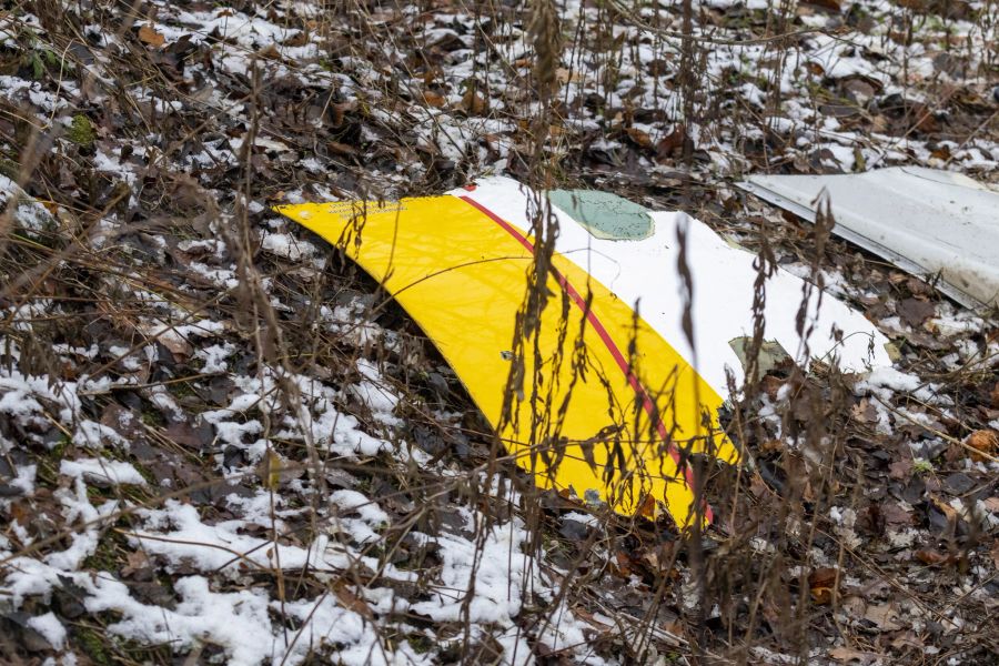 Bei dem Flugzeugabsturz gestern Montag kam der Pilot ums Leben.