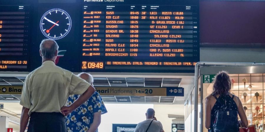 Italien Bahnstreik Verspätungen Ausfälle