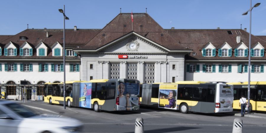 Spätestens 2032 fahren rund um den Bahnhof Thun die Bagger auf. (Archivbild)