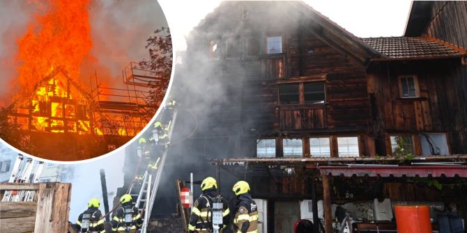 Am 2. Juni wurde bei einem Brand ein Gebäude in Niederglatt komplett zerstört.