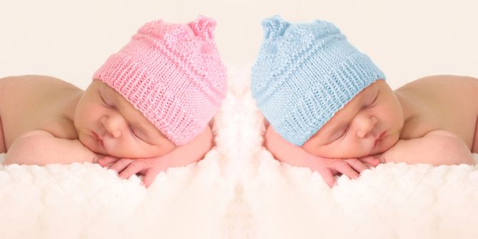 Neugeborene Rosa Blau Baby