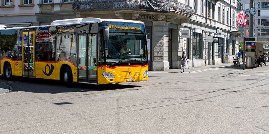 Postauto - Visualisierung Linie 672 Winterthur HB
