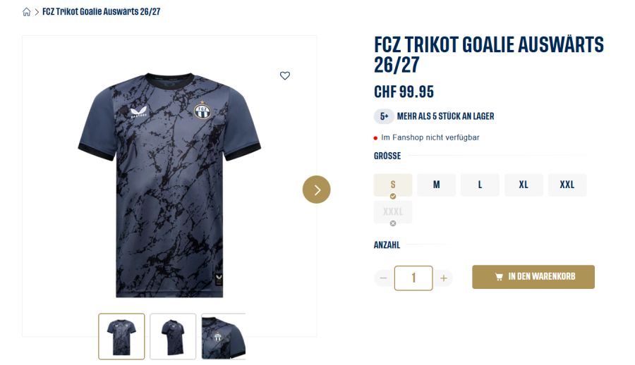 Auch der Torhüter erhält beim FCZ ein Auswärts-Trikot.