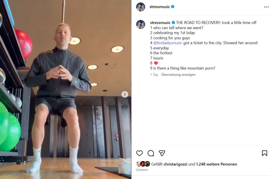 Das tägliche Workout darf bei dem Lausanner nicht fehlen.