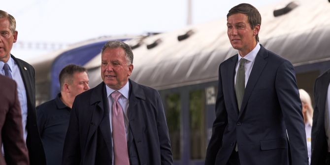 Steve Witkoff (l.) und Jared Kushner