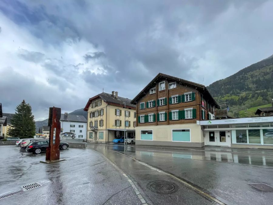 Dorfzentrum von Trun.