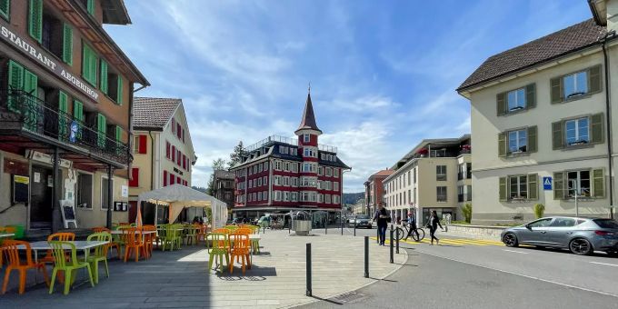 Dorfzentrum Unterägeri. Dorfzentrum Unterägeri.