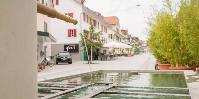 Dorfbrunnen an der Seestrasse in Pfäffikon (ZH). Dorfbrunnen an der Seestrasse in Pfäffikon (ZH).