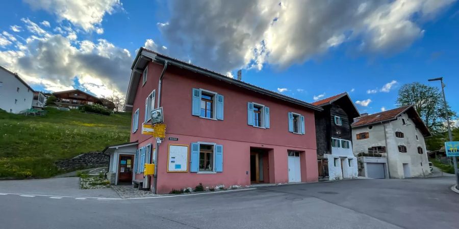 Das Dorfzentrum der Gemeinde Masein.