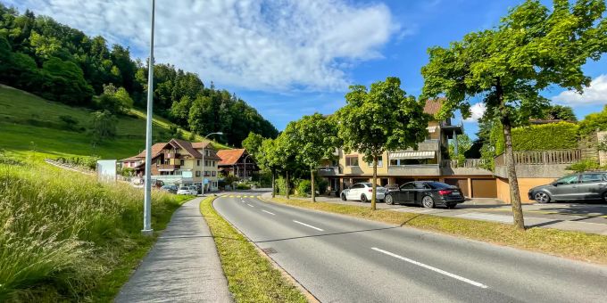 Dorfeingang Meierskappel. Dorfeingang Meierskappel.