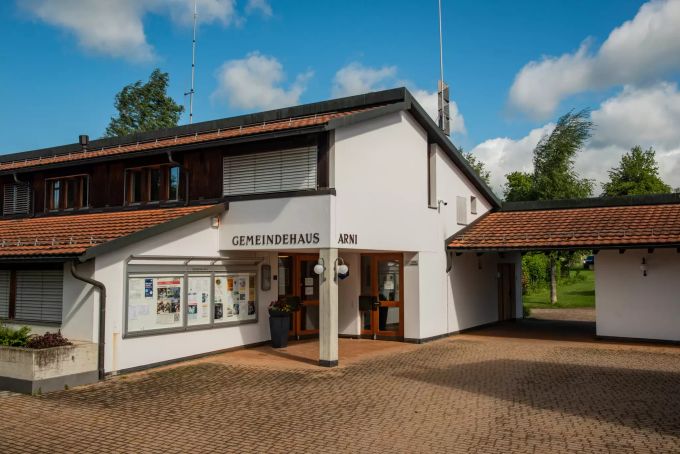 Das Gemeindehaus an der Staldenstrasse in Arni (AG). Das Gemeindehaus an der Staldenstrasse in Arni (AG).