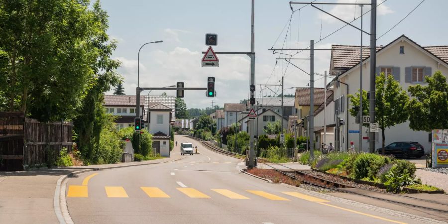 Die Wilerstrasse in Münchwilen (TG).