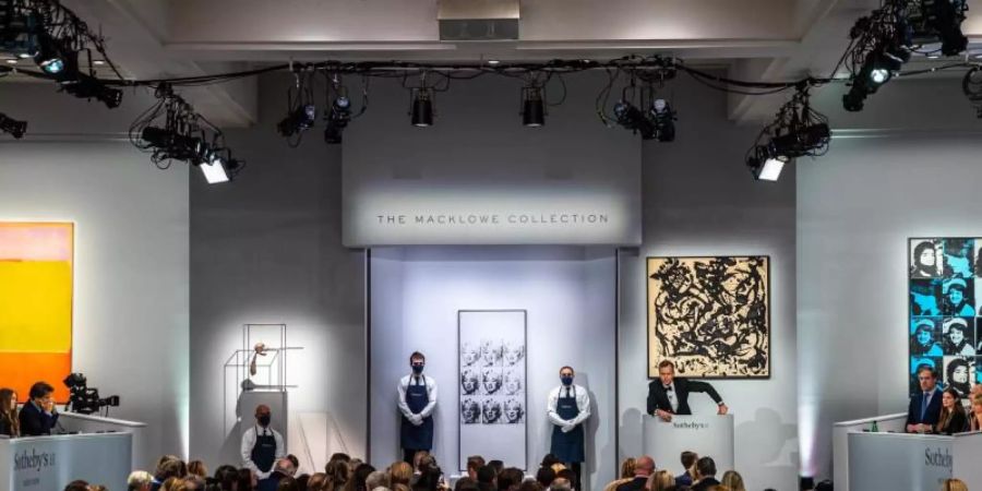 Bei Sotheby's in New York werden Kunstwerke aus der Sammlung von Linda und Harry Macklowe versteigert. Foto: -/Sotheby/dpa