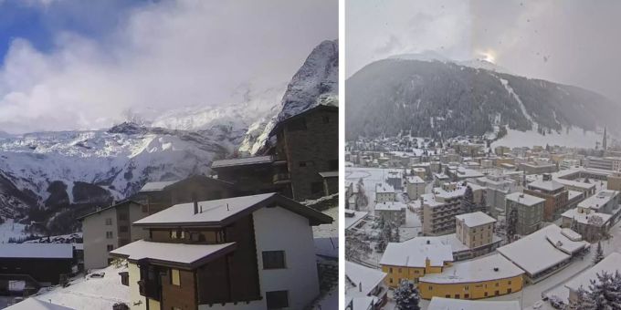 Saison geht los - Schweizer Skigebiete freuen sich über ersten Schnee