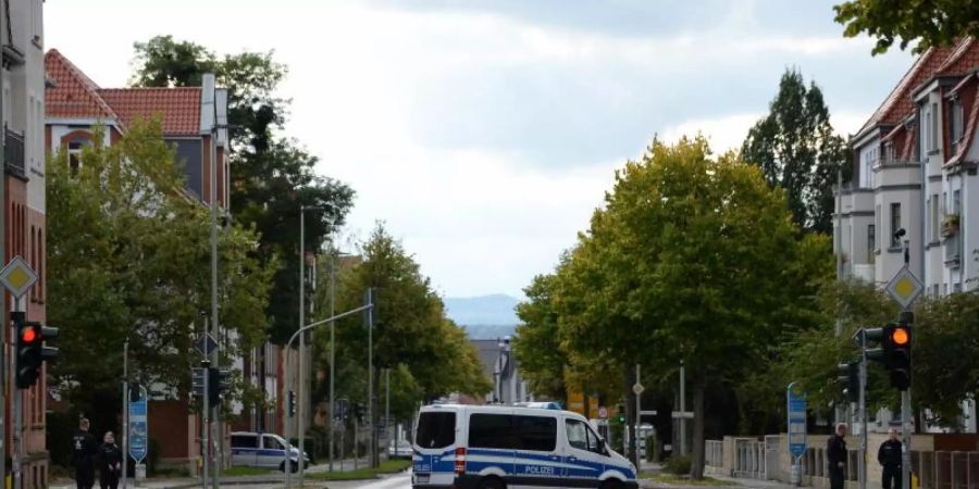 Die Göttinger Innenstadt wurde gesperrt. Foto: Swen Pförtner/dpa