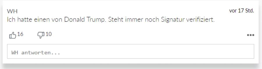 Auch von Donald Trump gab es wohl ein Fake-Zertifikat.