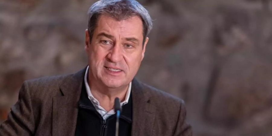 Will in Bayern wieder Geisterspiele durchsetzen: Ministerpräsident Markus Söder. Foto: Daniel Karmann/dpa