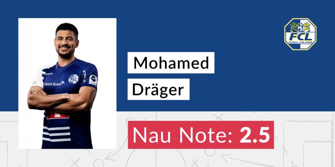 Die Nau-Note für Mohamed Dräger vom FC Luzern. fc luzern
