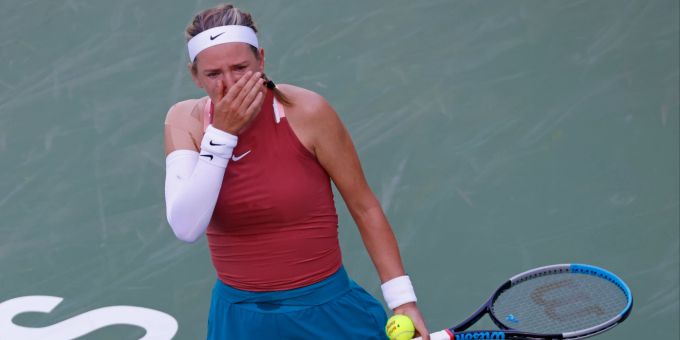 Viktoria Asarenka scheidet in Indian Wells in der ersten Runde aus. Viktoria Asarenka Ukraine Krieg